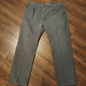 Carhartt 38x31(tag‎ 40x32) Relaxed Fit Gray Color Straight Leg Pant